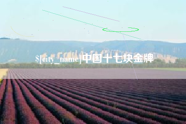 迁安市中国十七块金牌