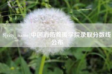 迁安市中国消防救援学院录取分数线公布