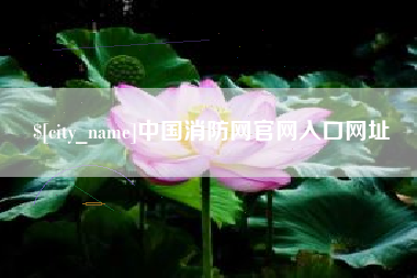 迁安市中国消防网官网入口网址