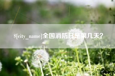 迁安市全国消防日是第几天？
