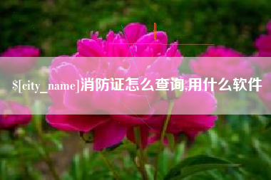 迁安市消防证怎么查询,用什么软件
