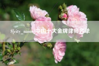 迁安市中国十大金牌律师名单