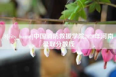 迁安市中国消防救援学院2020年河南录取分数线
