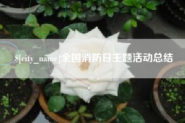 迁安市全国消防日主题活动总结