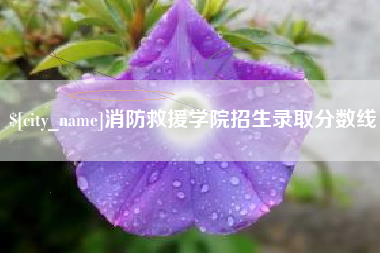 迁安市消防救援学院招生录取分数线
