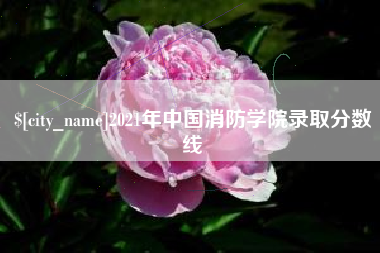 迁安市2021年中国消防学院录取分数线
