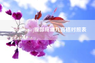 迁安市腹部疼痛九宫格对照表