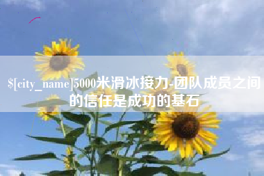 迁安市5000米滑冰接力-团队成员之间的信任是成功的基石