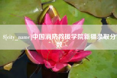 迁安市中国消防救援学院新疆录取分数