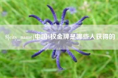 迁安市中国6枚金牌是哪些人获得的