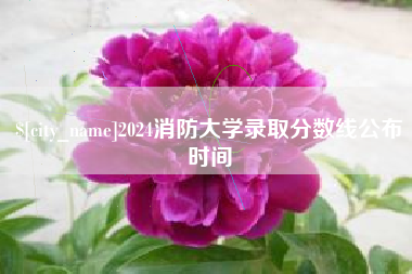 迁安市2024消防大学录取分数线公布时间