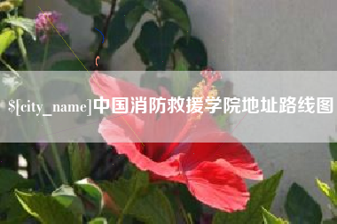迁安市中国消防救援学院地址路线图
