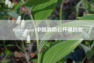 迁安市中国消防公开课回放
