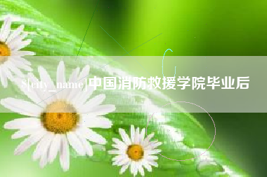 迁安市中国消防救援学院毕业后