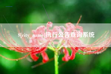 迁安市执行公告查询系统