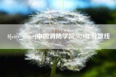 迁安市中国消防学院2024年分数线