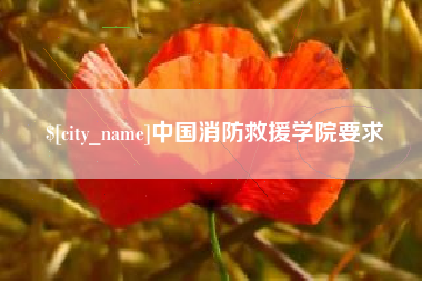 迁安市中国消防救援学院要求
