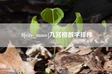 迁安市九宫格数字排序