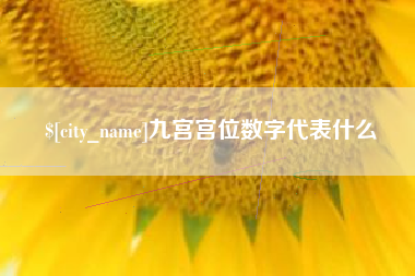 迁安市九宫宫位数字代表什么