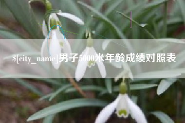 迁安市男子5000米年龄成绩对照表