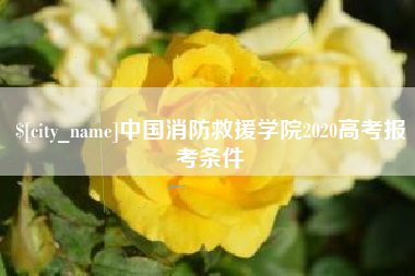 迁安市中国消防救援学院2020高考报考条件