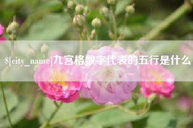 迁安市九宫格数字代表的五行是什么